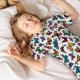 thumbnail image 5 of Balery Colorful Flying Butterflies Conjunto de Pijama Infantil de Manga Corta con Estampado – Ropa de Dormir de Algodón Suave-4X-Large, 5 of 6