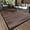 HS-Black & Brown, variant on VUNATE Outdoor Rug Carpet 5'x8' Waterproof Reversible Patio Rug Portable Modern Abstract Indoor Outdoor Rug Plastic Straw Rug for RV Camping Garden Picnic Deck Backyard Porch Decor Gray and White