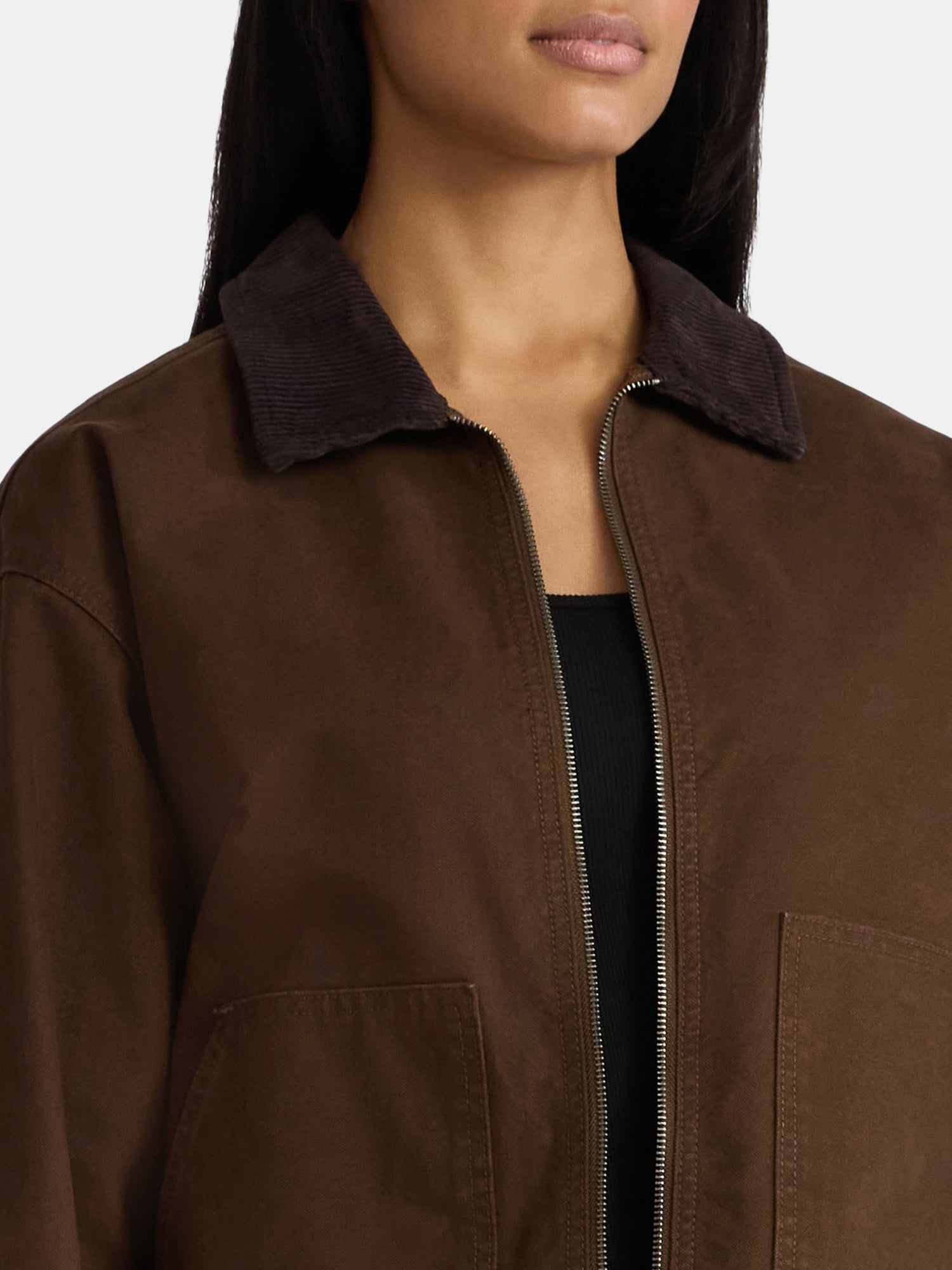 Madden NYC Women's Cotton Canvas Utility Jacket, Sizes XXS-XXL