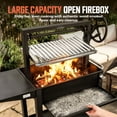thumbnail image 2 of BIG HORN OUTDOORS Argentine Santa Maria Style Grill, Wood Fire & Charcoal Steel BBQ Grill (Parrilla Grill), 2 of 8