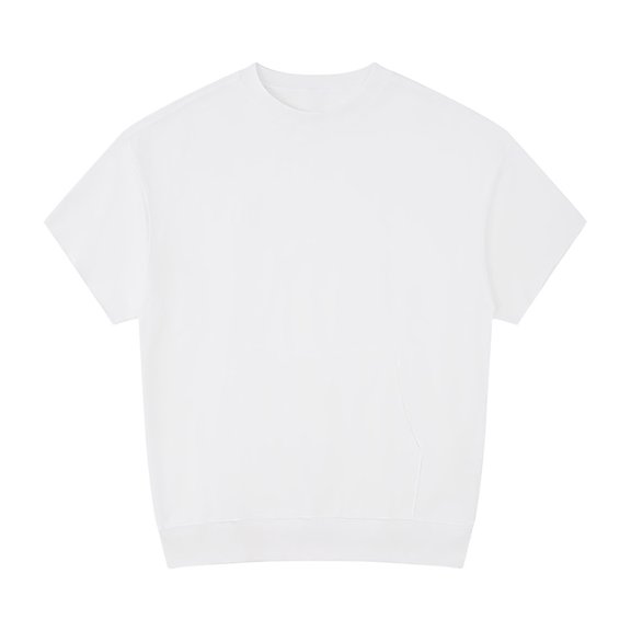 Men's T Shirt Heavy Duty Short Sleeve Pocket Tee Casual Fashion Versatile Solid Design for Everyday Wear Comfortable and Durable Apparel