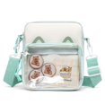 thumbnail image 2 of CAIXIA Crossbody Bags For Women Kids Cute Badge Pattern Transparent Shoulder Crossbody Bag, Lightweight Casual Handbag For Boys Girls Daily Use, 2 of 4