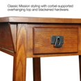 thumbnail image 3 of Leick Furniture Wood Mission Chairside End Table in Russet Brown, 3 of 7