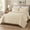 Cream, variant on All‑Season Floral Quilt Bedspread – Lightweight & Cozy,Color:Gold,Size:Twin