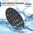 thumbnail image 2 of Couvercle de Drain de Sol Passoire JUMBO Fonte 17,5cm Rond, 2 of 5