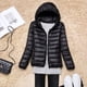 thumbnail image 3 of Chaqueta de plumón para mujer con capucha Abrigos de plumón para mujer Chaqueta de plumón ultraligera y plegable para mujer Abrigo relleno de plumón Parka acolchada, 3 of 4