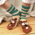 thumbnail image 5 of BambooMN Beaver Socks for Women, Fuzzy Cozy Animal Crew Socks, Warm Gifts, 2 Pairs, 5 of 5