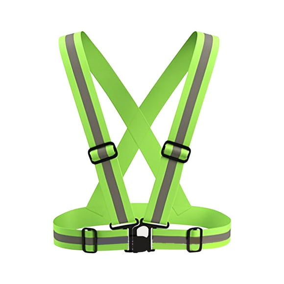 Dvkptbk Safety Vest Elastic Reflective Straps Cycling Vests Running Reflective Vests Cycling Clothing