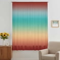 thumbnail image 2 of Burnt Orange Yellow Teal Ombre Sheer Curtains 72 Inches Long, Modern Gradient Abstract Art Light Filering Curtains, Breathable Simi Curtain Privacy Drapes for Living Room Bedroom Window Treatment, 2 of 7