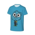 thumbnail image 3 of The Amazing World Of Gumball Shirt Kids 3D Printing Cartoon T Shirts Crewneck Short Sleeve Shirts Tee Gifts for Boys and Girls, 3 of 9