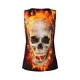 thumbnail image 5 of Lsque Satanic Skull Printed Workout Tank Tops for Women, Athletic Sports Tank Tops, Compression Sleeveless Dry Fit Shirts,Sleeveless Yoga Shirt-X-Large, 5 of 9