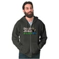 thumbnail image 3 of Popeye Cartoon Spinach Dad Joke Fuel Zip Hoodie Sweatshirt Men Brisco Brands S, 3 of 6