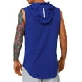 thumbnail image 3 of lmcalzta Mens Hoodies Sleeveless Workout Loose Fitting Tank Tops Summer Lightweight Stretchy Solid Color T Shirts, 3 of 3