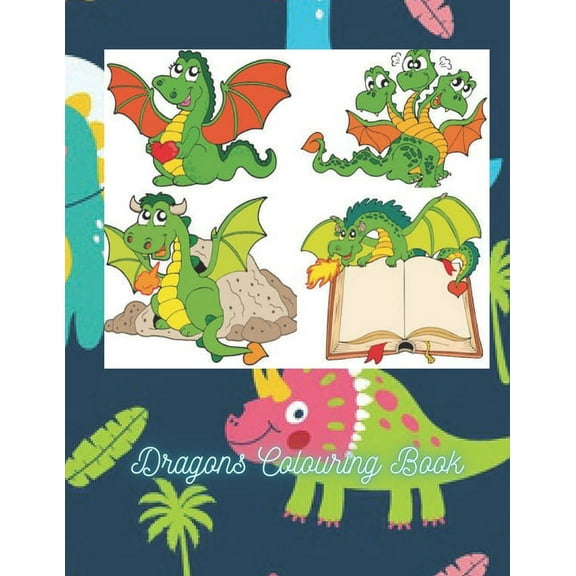 Dragons Colouring Book (Paperback)