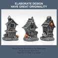 thumbnail image 5 of Halloween Decorations,Lighted Halloween Village Houses With Led Lights, Resin Spooky Town Happy Haunted House For Home And Party Table Desk Mantel,5 Inch, 5 of 5