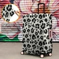 thumbnail image 4 of Black and White Leopard Pattern Luggage Cover Fashion Suitcase Cover Baggage Covers Fit 25-28 Inch Luggage (Go Travel), 4 of 5