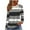 Black, variant on Youyipin Long Sleeve Shirts for Women Women's Colorblock Striped Button Long Sleeve Crew Neck Tee Shirts Tops
