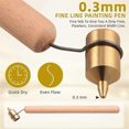 thumbnail image 5 of 4pcs 0.3mm Hot Crayons Wooden Handle Painting Pens Easter Egg Decoration Kit Candle Painting Supplies, 5 of 5