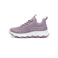 thumbnail image 3 of Frontwalk Ladies Athletic Shoes Knit Upper Sneakers Fitness Workout Running Shoe Walking Breathable Flats Women Sport Trainers Taro Purple 9, 3 of 7