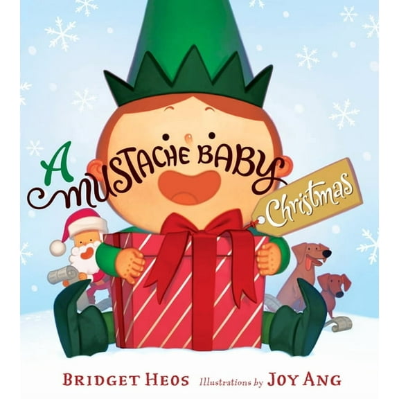 Mustache Baby A Mustache Baby Christmas: A Christmas Holiday Book for Kids, (Board Book)