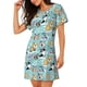 thumbnail image 2 of Balery Dogs Camisón de manga corta con cuello redondo para mujer, cómodo y elegante., 2 of 6