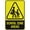Warning Sign 4, variant on Security Beware Guard Dogs On Duty Sign Sign, 8"x12" Grade Reflective Sheeting Rust Free Aluminum, Weather Resistant, Waterproof, Easy To Mount