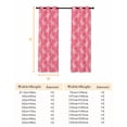 thumbnail image 6 of Easter Bunny Blackout Curtains for Bedroom/Living Room, Pink Cute Rabbits Animal Cartoon Thermal Insulated Kitchen Drapes with Grommets, Light Blocking Window Treatment, 2 Panels 42" x 84", 6 of 7