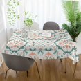 thumbnail image 3 of Yayeee Tablecloths 60" x 90" Rectangle Wrinkle Resistant Party Table Cover, Green Geometric Pattern, 3 of 8