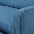 thumbnail image 6 of GDF Studio Swanton Contemporary Fabric Button Tufted Loveseat Recliner, Muted Blue, 6 of 15