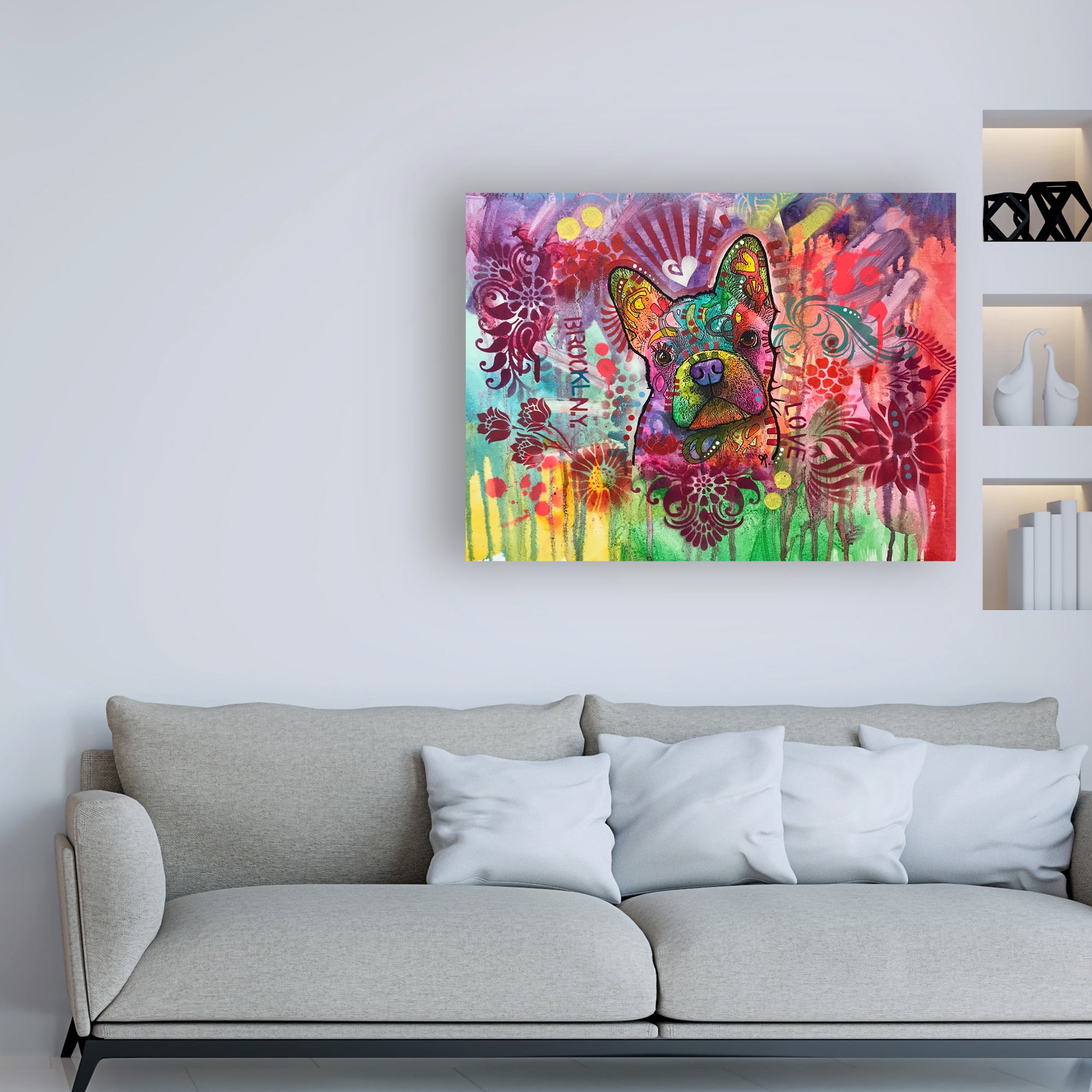 Trademark Fine Art 'Frenchie Jacket' Canvas Art by Dean Russo