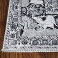 thumbnail image 3 of 5' X 7' Charcoal Medallion Stain Resistant Area Rug, 3 of 7