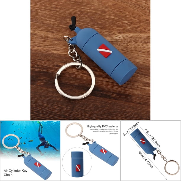 Llavero, Llavero de Buceo, Llavero de PVC, Bolsa de Regalo, Llavero Decorativo para Bolso para Amantes del Buceo