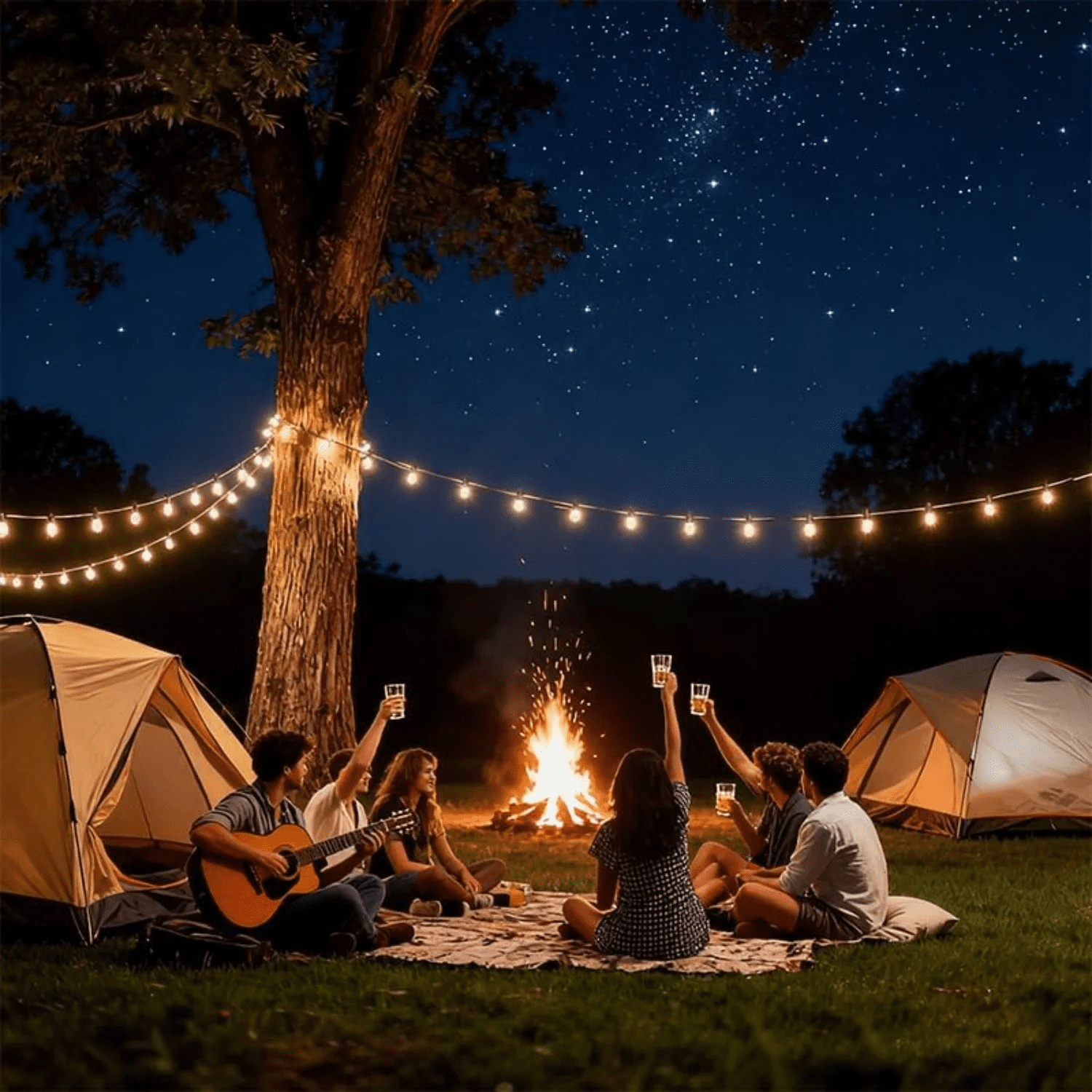 36 FT Outdoor String Lights with 15 Shatterproof Patio Vintage Edison Bulbs,2700K Dimmable, IP65 Waterproof for Outside, Patio Chrismas New Year Decor