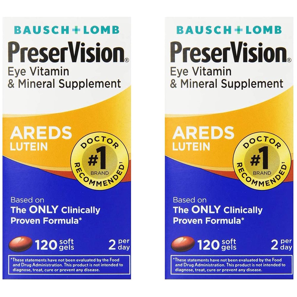 PreserVision AREDS Lutein Eye Vitamin & Mineral Supplement, Beta
