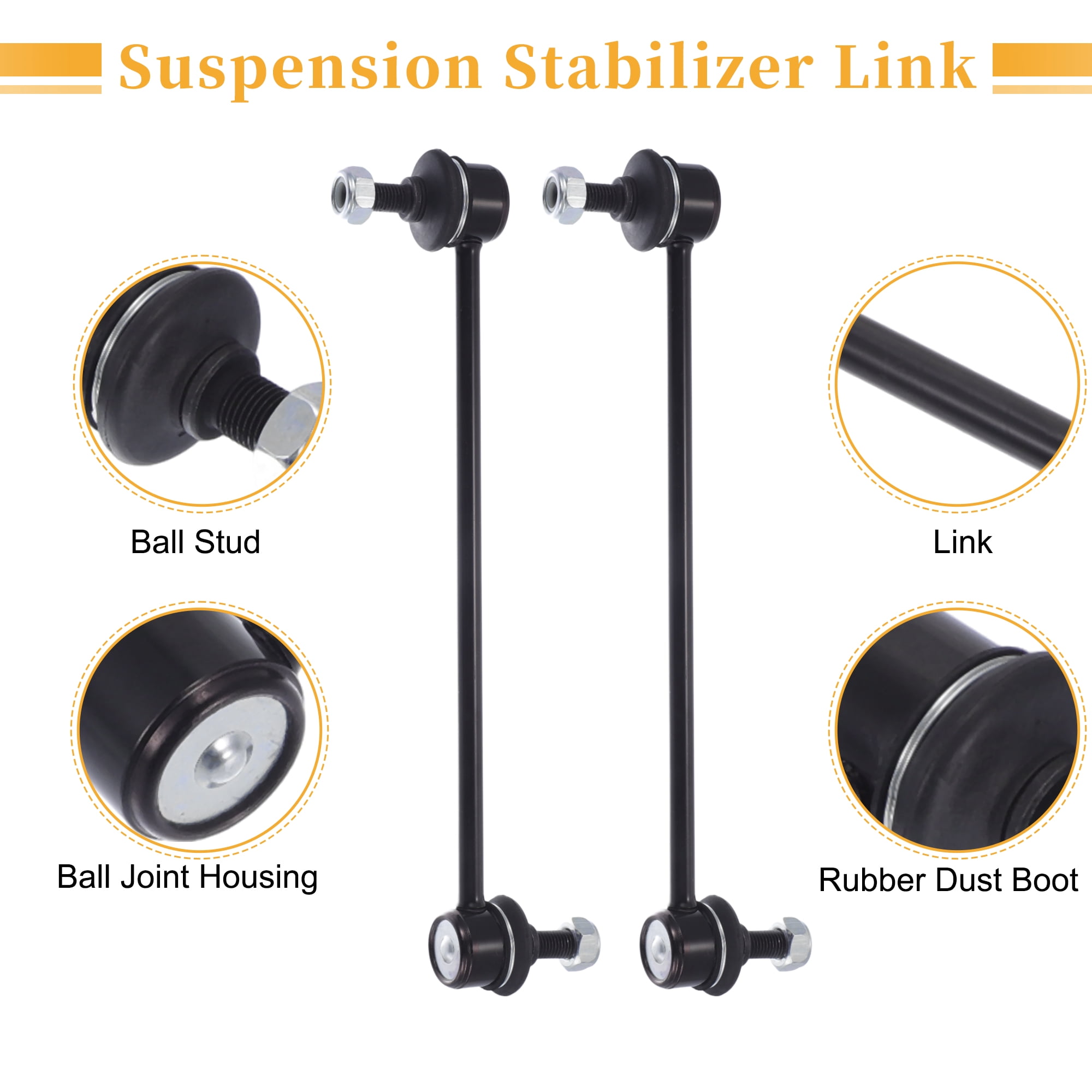 2pcs Front Sway Bar Links Stabilizer Bar Link Kit for Honda N-BOX