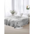 thumbnail image 5 of Contemporary Grey Tree Twim Size Flat Sheet, Wrinkleproof & Fadeproof Cooling Flat Bed Sheet Only, Abstract Art Oil Paiting Breathable Soft Bedding Top Sheets 66 x 96 Inches, 5 of 8