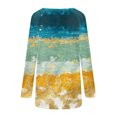 thumbnail image 4 of gakvbuo Plus Size Pullover Shirt for Womens Fall Long Sleeve Crew Neck T-Shirt Sleepwear Tunic Tops Loose Fit Flowy Printed Blouse Tops, 4 of 5