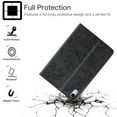 thumbnail image 3 of Allytech Case for iPad Mini 2021(6th Gen 8.3 inch), iPad Mini 6 Cover, Embossed Floral & Butterfly PU Leather Folio Anti-Slip Stand Auto Sleep Wake Card Holder Case for iPad Mini 6th Gen 2021, Black, 3 of 7