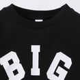 thumbnail image 6 of Tisuna Toddler Boys 2 Pieces Athletic Set Letter Print Long Sleeve Crew Neck Sweatshirt And Pants Tracksuit Comfortable Soft Little Kids Sport Casual Wear Black Size 2-3 Years, 6 of 7