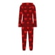 thumbnail image 4 of Pantalones largos para niña, mono de manga larga con capucha y manga larga, pijama informal de invierno cálido, ropa de dormir para niña, mono de poliéster, 4 of 5