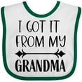thumbnail image 3 of Inktastic I Got It from My Grandma Boys or Girls Baby Bib, 3 of 4