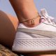 thumbnail image 2 of Gold Initial Anklet Flat Mariner Link Anklet 14K Gold Plated Letter Adjustable Summer Beach Foot Chain Gifts for Women Men Teen Girls A-Z Gold-N -, 2 of 4