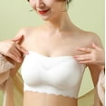 thumbnail image 2 of Aoochasliy Bras for Women Strapless Wire Free Underwire Large Size Thin Cup Lace Women Casual, 2 of 9