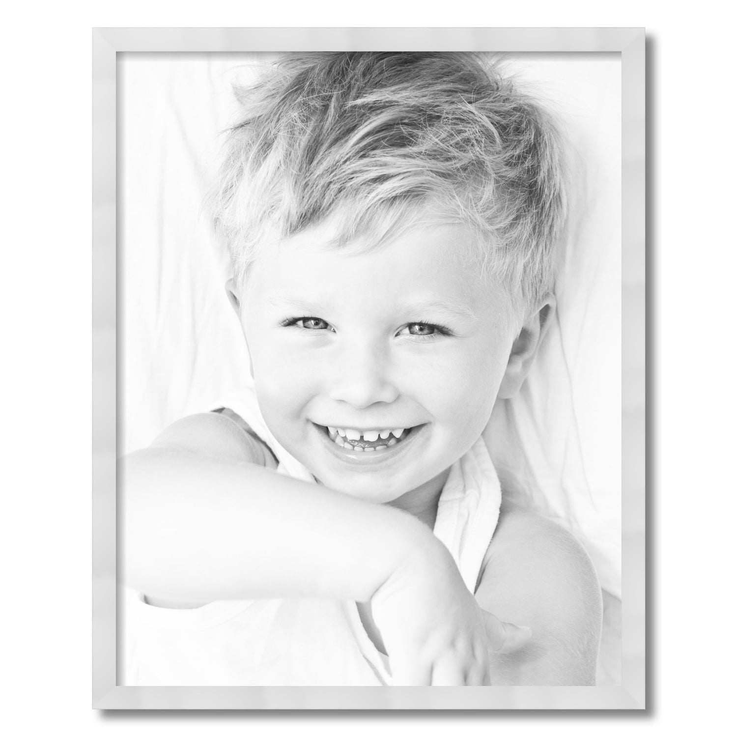 ArtToFrames 24x30 Inch Satin White Picture Frame, This White Wood
