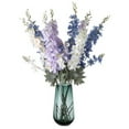 thumbnail image 5 of Sunjoy Tech Fake Delphinium Flower No-fading Not Wither Realistic Decorate Plastic Artificial Flowers Branch Wedding Decor for Living Room, 5 of 8