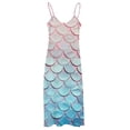 thumbnail image 5 of Mermaid Fish Scales Sleeveless Dress Women's Luxury Party Dress Birthday Dresses for Women, 5 of 7