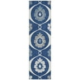 thumbnail image 2 of Addison Rugs Chantille Indoor/Outdoor Transitional Medallions Navy Washable Runner Rug, 2'3" x 7'6", 2 of 6