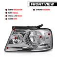 thumbnail image 3 of M-AUTO Headlights Headlamps Assembly W/ Pre-Assembled LED Bulbs for 2004 2005 2006 2007 2008 Ford F-150 / 2006 2007 2008 Mark LT, 3 of 11