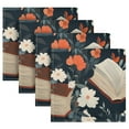 thumbnail image 5 of Qxltty Books and Flowers Collide Napkins 20×20in Perfect for Parties Dinners Weddings Cocktail Housewarming Cloth Napkins Set of 6, 5 of 8