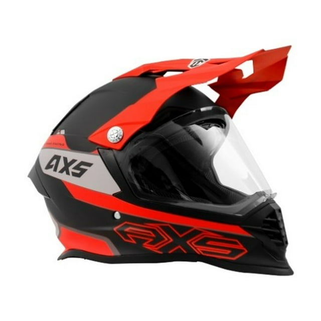 CASCO Cross, doble visor AXS- SUPER LITE ROJO XL